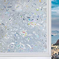 Haton Vinilos para Ventanas de 3D Efecto Semi-Privacidad Sin Pegamento Electrostatica Translucido Anti UV Vinilo para…